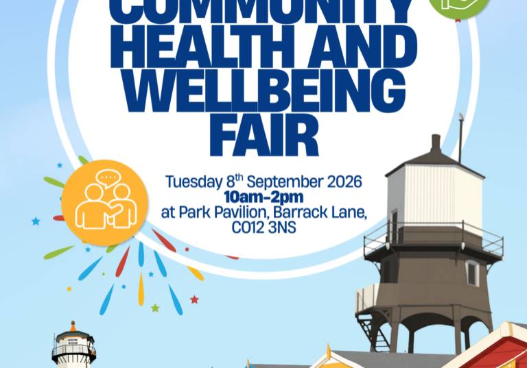 Community Health and Wellbeing Event Poster Harwich
