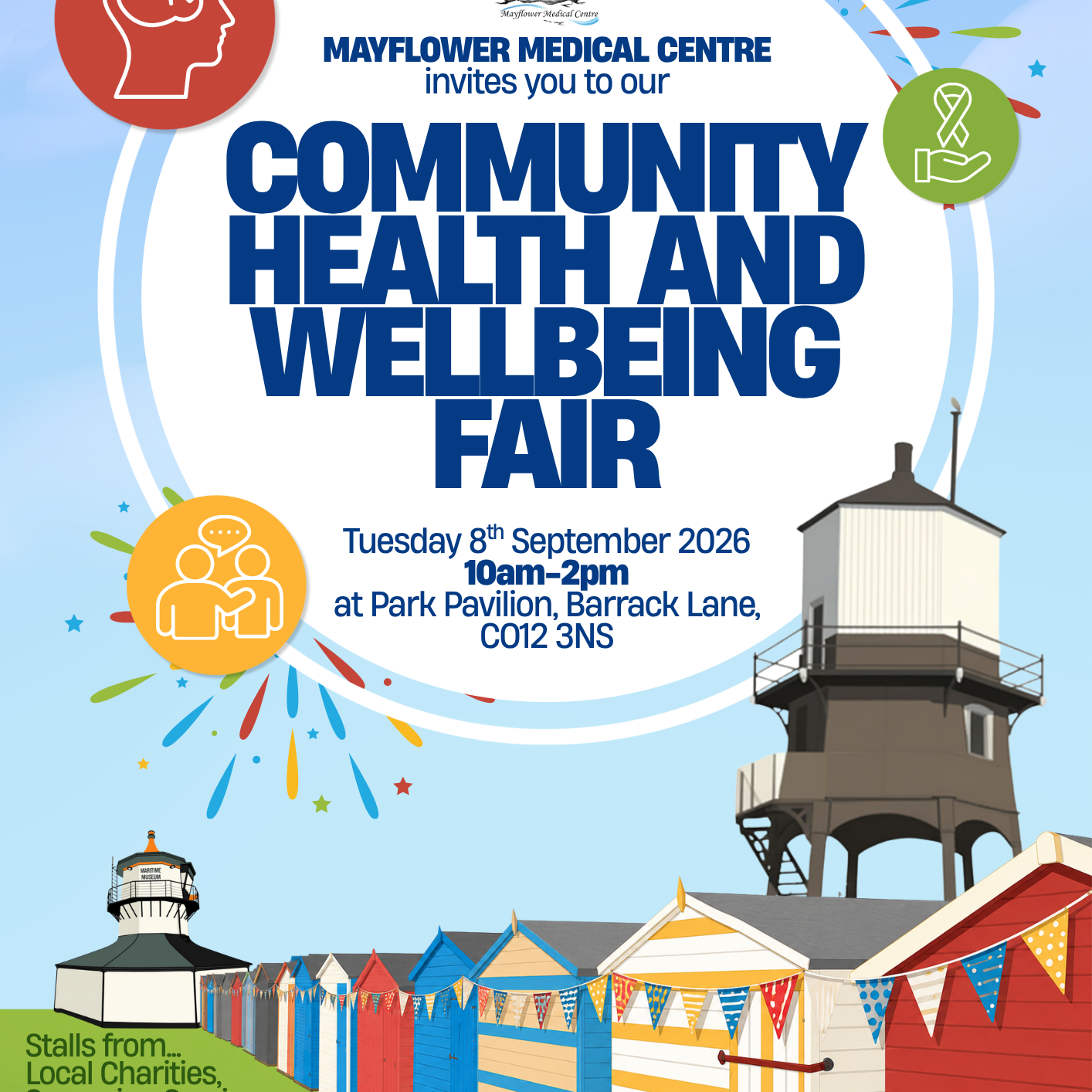 Community Health and Wellbeing Event Poster Harwich
