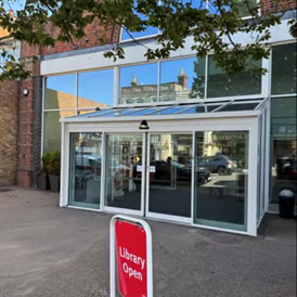 Pop up sight centre at Harwich Library
